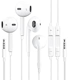 2 Pack-Apple Earbuds Headphones with 3.5mm Plug [Apple MFi Certified] Wired Earphones (Built-in...