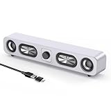 Uakinat Computer Speakers, HiFi Sound Quality Computer Sound Bar,Wired USB-Powered Sound-bar with 6W...