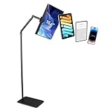 Tablet Floor Stand for ipad,Kindle,Portable Monitor Floor Stand Holder for 15.6'',16'',Overhead Bed...