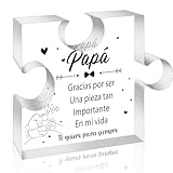 Yopyame Spanish Dad Birthday Gifts - Regalos para Papá Puzzle Acrylic Plaque for Office Desk Decor...