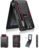 ZALVEX Wallet for Men, Mens Minimalist Wallet 9-13 Cards, Slim Compact Wallet with Money Clip & ID...