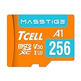 TCELL MASSTIGE 256GB microSDXC A1 USH-I U3 V30 100MB/s Full HD & 4K UHD Memory Card with Adapter