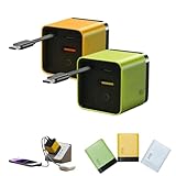 3 in 1 Gan Charger, Scalable 80w Max Fast Charger Module with Type-C Cable and 2 USB Ports, for...