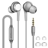 Vofolen Wired Earbuds with Mic, in-Ear Headphones Fit Earpieces (S/M/L),Wired Earphones with Heavy...