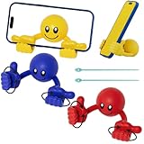 Smiley Thumbs-Up Phone & Tablet Stand, Smiley Thumbs-Up Phone Tablet Holder for Desk, Flexible...