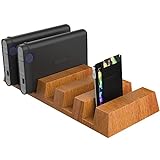 Mobashyr Wooden Multi Device Organizer - Phone Organizer Station- Tablet Organizer Station - Phone...