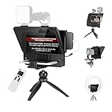 NEEWER Teleprompter X10 Vlog Tripod Kit with RT-110 Remote & APP Control (Bluetooth Connection Via...