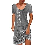 descuentos y ofertas de hoy Summer Dresses for Women Vacation 2024 Casual Sloral Short Sleeve...