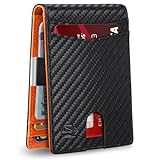 Zitahli Slim Wallet for Men Gifts 12 Card Slots ID Window With Money Clip Minimalist RFID Front...