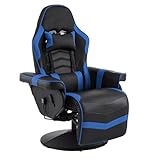 VINYUSE Massage Gaming Chair, Game Chair for Adults with Footrest, Ergonomic PU Leather Video Game...