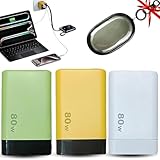 3 in 1 GaN Charger, 2025 Upgrade Scalable 80W MAX Fast Charger Module with Type-C Cable and 2 USB...