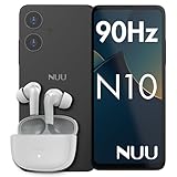 NUU N10 Basic Cell Phone with Earbuds Bundle for T-Mobile, Mint, Metro, Qlink, Tello and More...