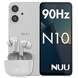 NUU N10 Basic Cell Phone with Earbuds Bundle for T-Mobile, Mint, Metro, Qlink, Tello and More...