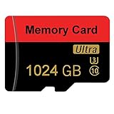 Micro Sd Card 1024GB TF Card Memory Card with Card Adapter Class 10 High Speed Smart Card for...