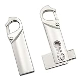 Custom Engraved Metal OTG Flash Drives with Logo, Personalized Dual USB-C & USB-A Flash Drives for...