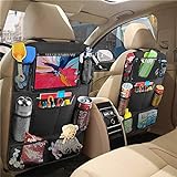 VINAU 1 Pack Car Backseat Organizers 10 Storage Pockets Waterproof Back Seat Organizers with...