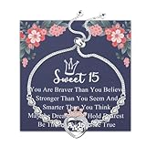 FEELMEM 15 Year Old Gift 15 Anos Quinceanera Necklace Sweet 15 Jewelry Quinceanera Gift 15th...