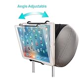WANPOOL Universal Car Headrest Mount Holder with Angle-Adjustable Clamp - for Use with iPads,...