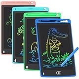 4 Pack LCD Writing Tablet for Kids, 8.5 Inch Colorful Doodle Board Drawing Tablet, Educational...