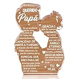 Yopyame Gift for Dad from Daughter - Spanish Papá Heartwarming Keepsake Father Daughter Embracing...