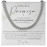 Love You This Much Collar de la Promesa para Novio, Regalo Sentimental para él, Regalo de Novio...
