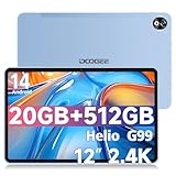 DOOGEE T40 PRO 12 Inch Android 14 Tablet,2.4K Gaming Tablet with Helio G99,20GB RAM+512GB ROM (2TB...