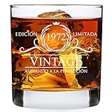 Regalos de 50 Cumpleaños para Hombres - 1972 Vintage 11 oz Whisky Rocks Glass - Regalos de 50 Años...