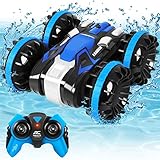 PECMPO Water and Land RC Car for Kids-2.4GHz Remote Control Boat Waterproof RC Monster Truck Stunt...