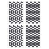 lasuroa 4pcs Anti-Slip Cell Phone Grip Tapes, Pre-Cut Hexagon Universal Grip Stickers Patches Grey...