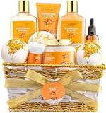 Gift Basket for Women - 10 Pc Almond Milk & Honey Beauty & Personal Care Set - Home Bath Pampering...