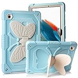 for Samsung Galaxy Tab A8 Case 10.5 inch 2022 with Kickstand Butterfly Wings, 2 in 1 Heavy Duty...